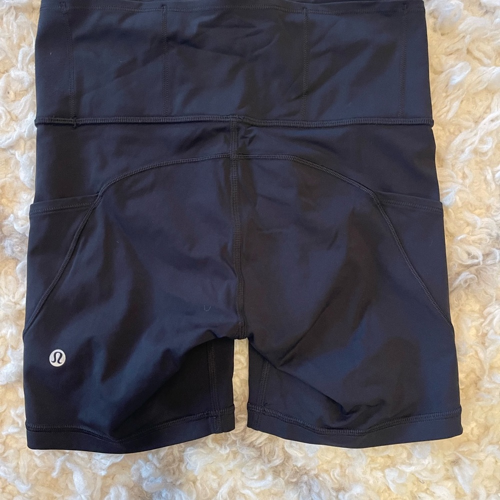 Lululemon Black Bike Shorts High Waist Performance size 4